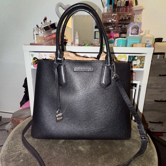 Michael Kors Adele Large Pebbled Leather Satchel